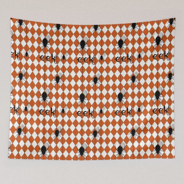Item preview, Halloween Spiders EEK! Classic Harlequin  designed and sold by terry hess.