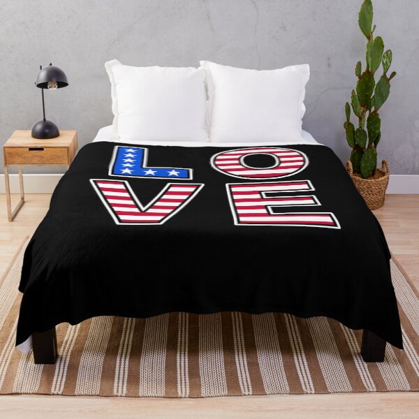 Item preview, Fourth Of July American Flag Love designed and sold by wilsonellis.