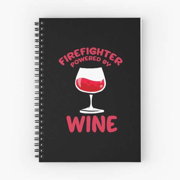 Item preview, Firefighter Powered By Wine Proud Firemen Gift  designed and sold by haselshirt.
