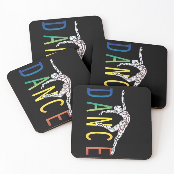 Item preview, Dance Color Text Font with Stencil Jumping Dancer  designed and sold by danceink.