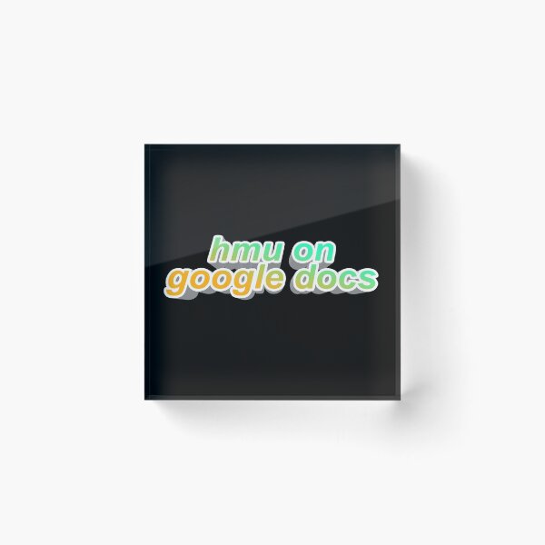 Item preview, hmu on google docs designed and sold by dalvago.
