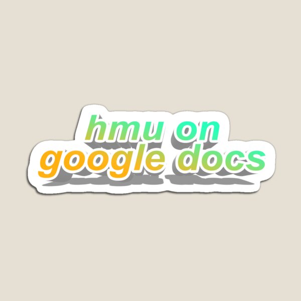 Item preview, hmu on google docs designed and sold by dalvago.