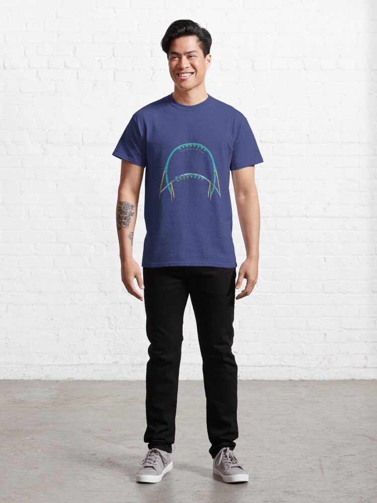 Alternate view of Kraken Duelling Rollercoaster Design Classic T-Shirt