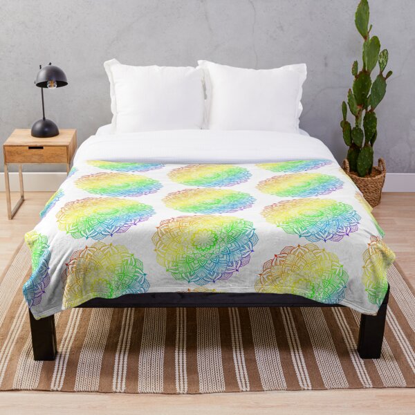 Item preview, Rainbow Gay Pride Striped Mandala designed and sold by JustGottaDraw.