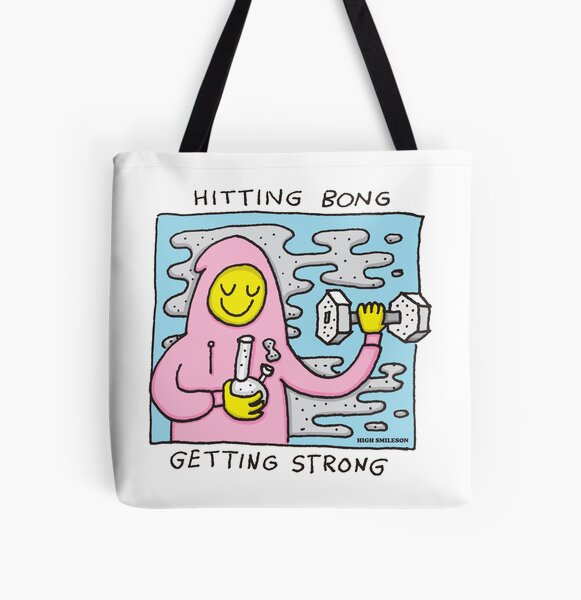 Item preview, Hitting Bong - Getting Strong [Kleingedrucktes] designed and sold by HIGHSMILESON.