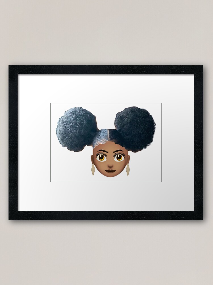 Afro Puff Balls Emoji - Natural Hair Puffs Ball - Ponytails - Level Up - Ciara Style Afro Puff Balls Emoji - Natural Hair Puffs Ball - Ponytails - Level Up - Ciara Style