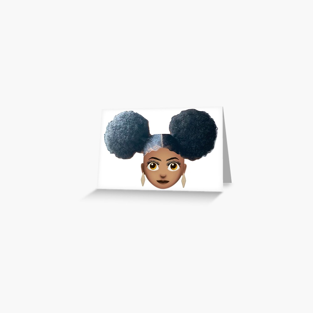 Afro Puff Balls Emoji - Natural Hair Puffs Ball - Ponytails - Level Up - Ciara Style Afro Puff Balls Emoji - Natural Hair Puffs Ball - Ponytails - Level Up - Ciara Style