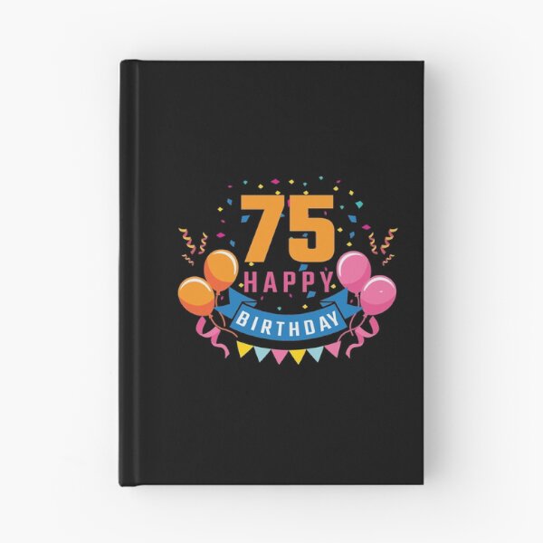 Item preview, 75th Birthday Balloon Banner Confetti Fun Gift Idea designed and sold by haselshirt.