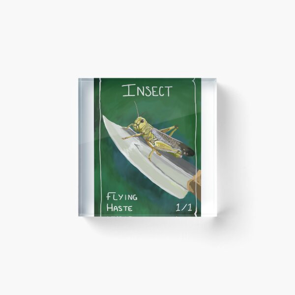 Item preview, Insect Locust Token, Oh God He's Got A Knife! designed and sold by Faerin.paints.
