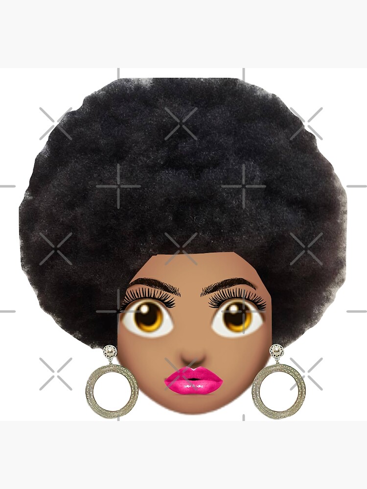 "Afro Hair Emoji Natural Hair African " Art Print by Rteam2501