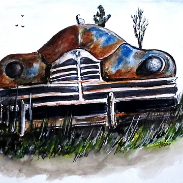Artwork thumbnail, Weathered And Rusting by Clyde J. Kell