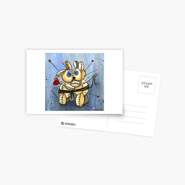 VooDoo Bunny Love Spell Postcard