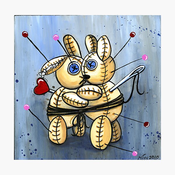 VooDoo Bunny Love Spell Photographic Print