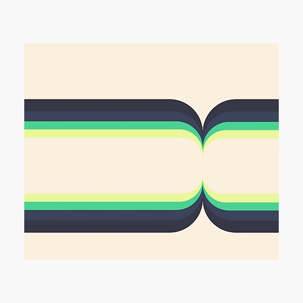Item preview, Apple Retro Stripe Curves designed and sold by steviemonkey.