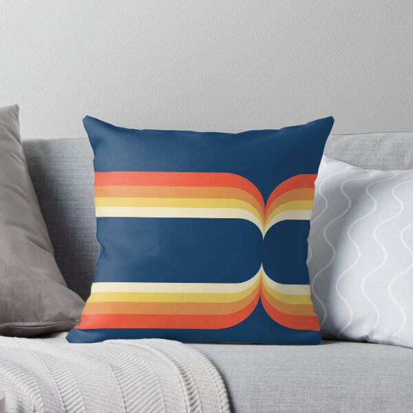 Item preview, Crushed Orange Retro Stripe Curves designed and sold by steviemonkey.