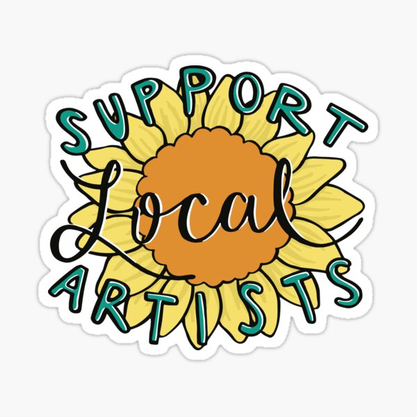Support Local Artists with Sunflower Sticker