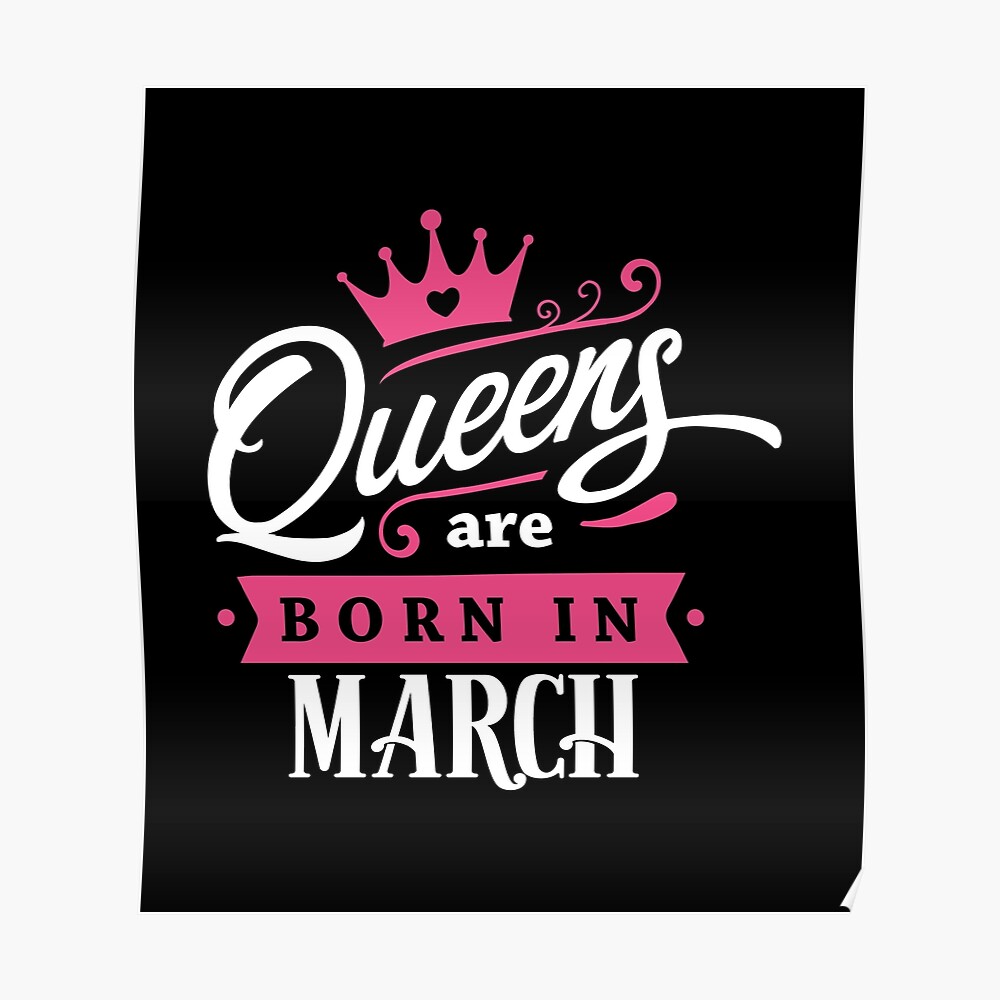 Queens Are Born In March Birthday Gift Idea Mask By Haselshirt Redbubble