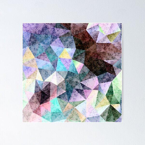 Item preview, Abstract marble polygonal pattern designed and sold by fuzzyfox.
