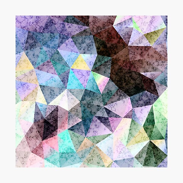 Item preview, Abstract marble polygonal pattern designed and sold by fuzzyfox.