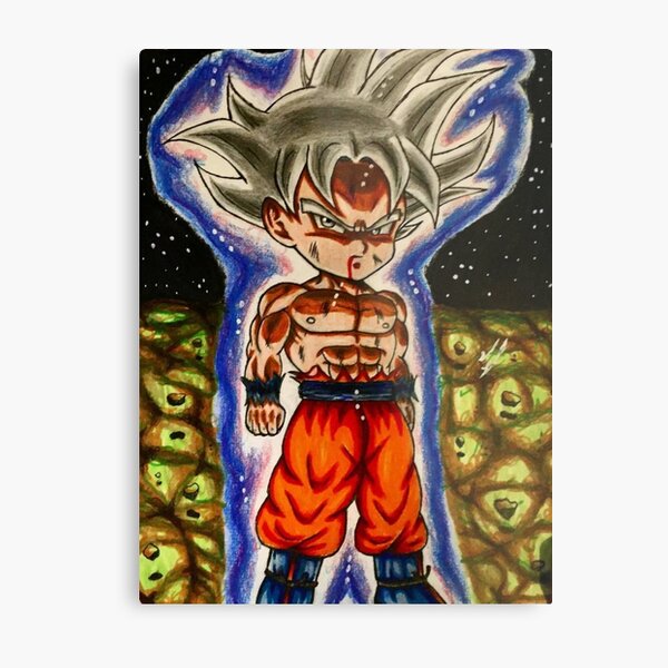 Goku Vegeta split Metal Print for Sale by Graphadora