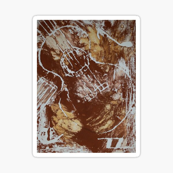 Lost In The Tones (fabric print) Sticker
