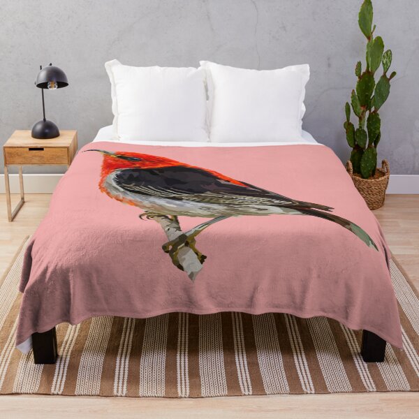Item preview, Scarlet Honeyeater Geometric Art Low Poly designed and sold by Wendy Steinberg Artist.