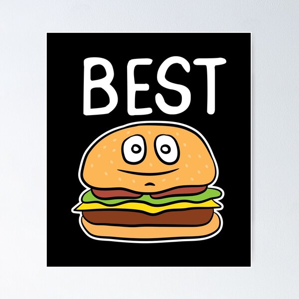Artikelvorschau, Best Friends of Three Best Friends Forever Burger Gift entworfen und verkauft von haselshirt.