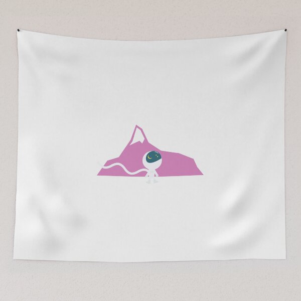 Item preview, baby astronaut pink mountain designed and sold by ElleHodge.
