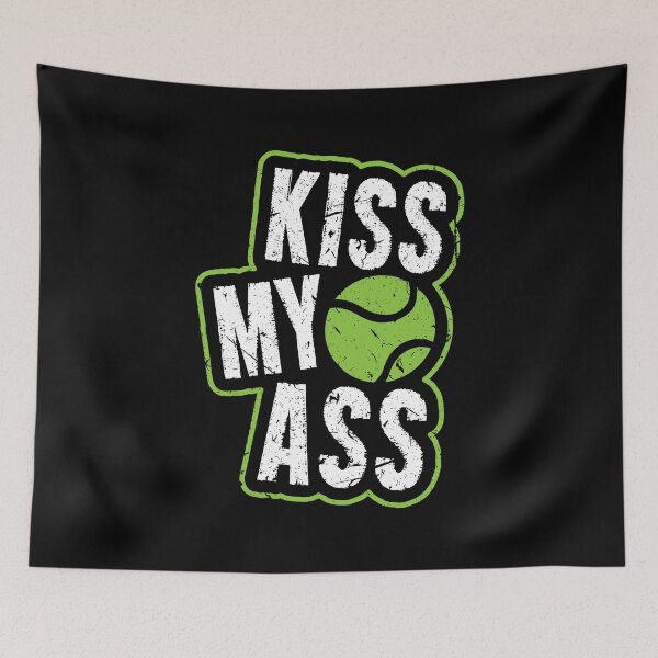 Item preview, Tennis Sport Lover Kiss My Ass Birthday Gift Idea designed and sold by haselshirt.