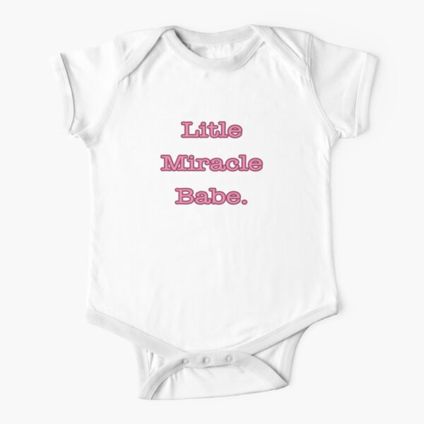 Little Miracle Babe. Short Sleeve Baby One-Piece