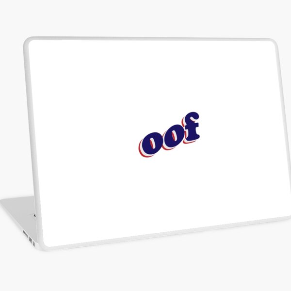 roblox oof sad face laptop skin by hypetype redbubble