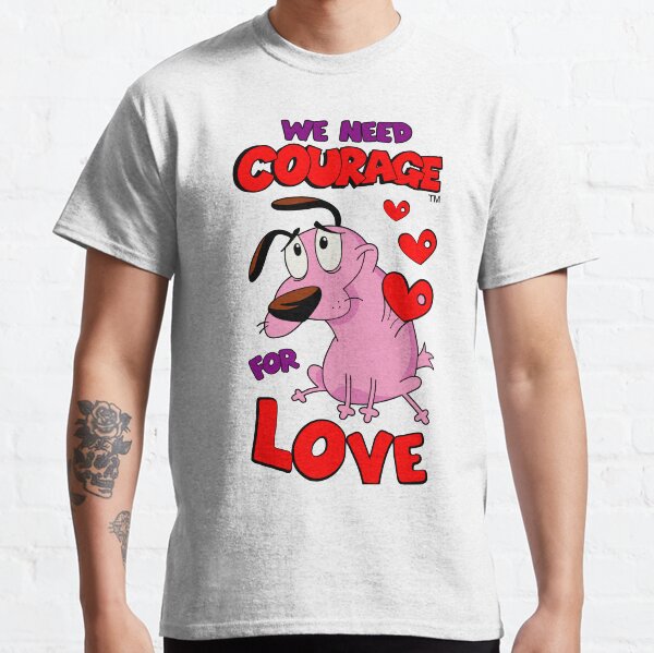 Coraje el amor del perro cobarde. Camiseta clásica