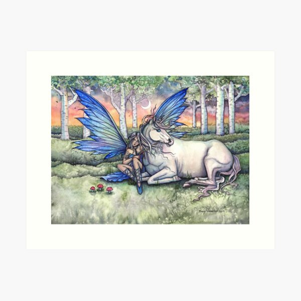 Item preview, Kindred Fairy and Unicorn Fantasy Art Illustration by Molly Harrison designed and sold by Molly  Harrison.