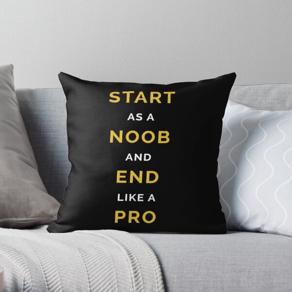 You Noob Pillows Cushions Redbubble - easy obby for noob to pro roblox