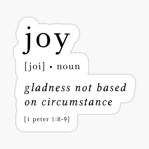 Joy Definition Sticker