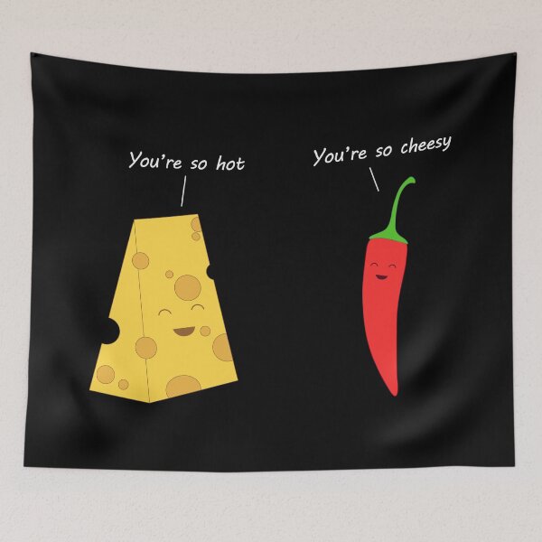 Item preview, Hot and cheesy pun designed and sold by mrhighsky.