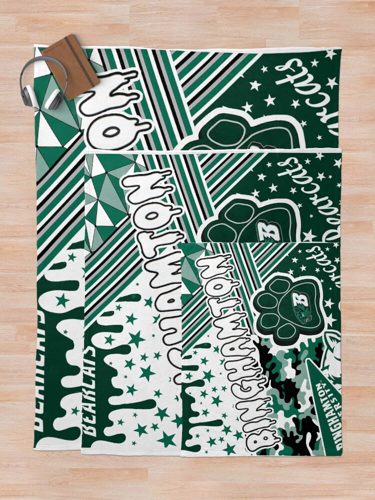 Alternate view of Binghamton University Throw Blanket