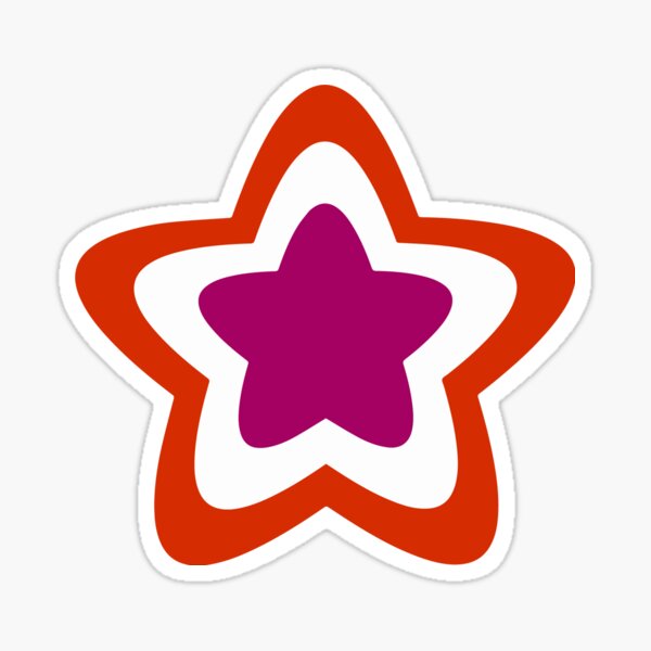 Lesbian Pride Star (variation 1) Sticker