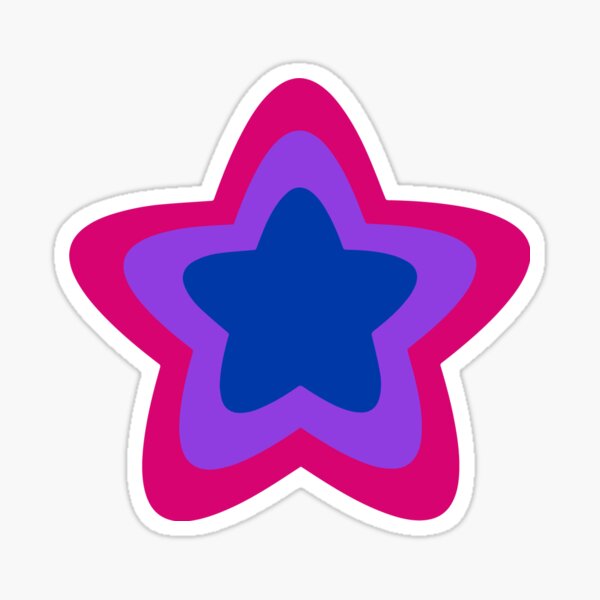 Bi Pride Star Sticker