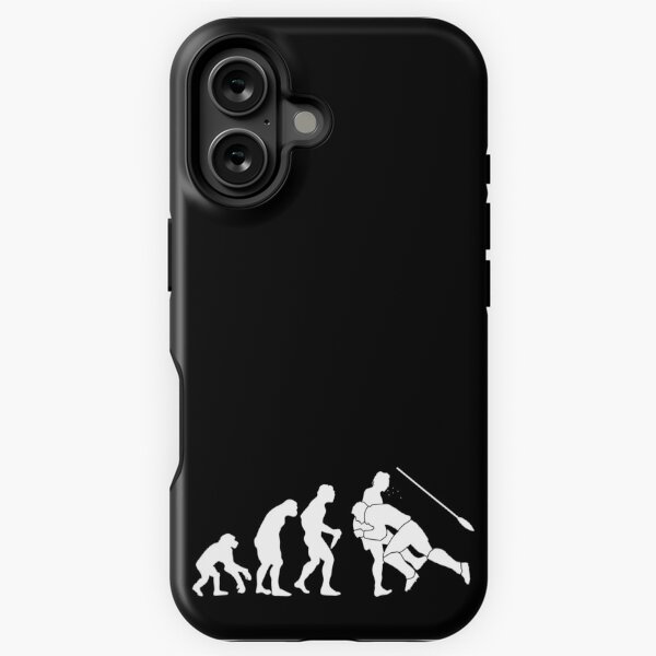 Item preview, Rugby Evolution Funny Cave Man Tackle designed and sold by d247.