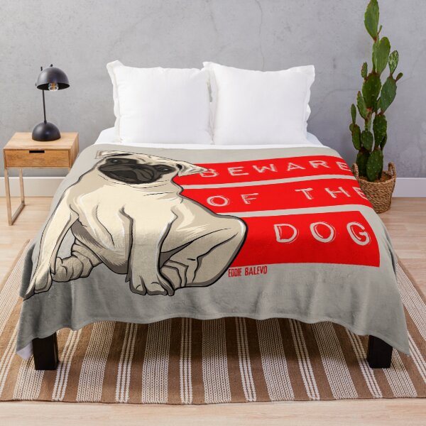 Item preview, Beware of the Dog / Funny Pug  designed and sold by EddieBalevo.