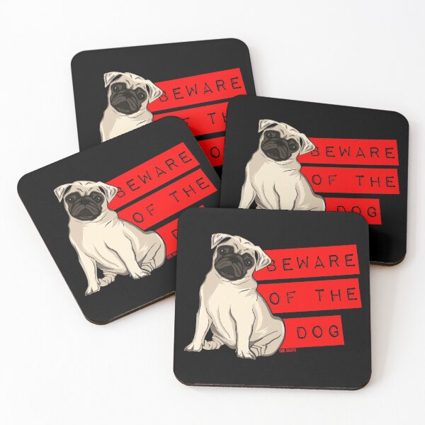 Item preview, Beware of the Dog / Funny Pug  designed and sold by EddieBalevo.