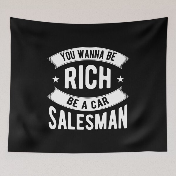 Item preview, Salesman Shirt Wanna Be Rich, Be Car Salesman Git Tee designed and sold by haselshirt.