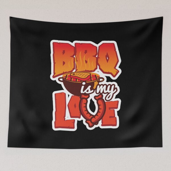 Artikelvorschau, Grill BBQ Love BBQ Lover entworfen und verkauft von haselshirt.