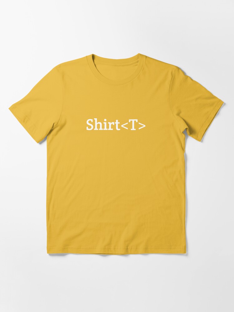 Shirt T Generic graphic Type in Funny Java Programming design Essential T- Shirt for Sale by farhanhafeez