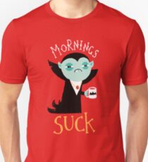 Camiseta ajustada gracioso buenos días chupa
