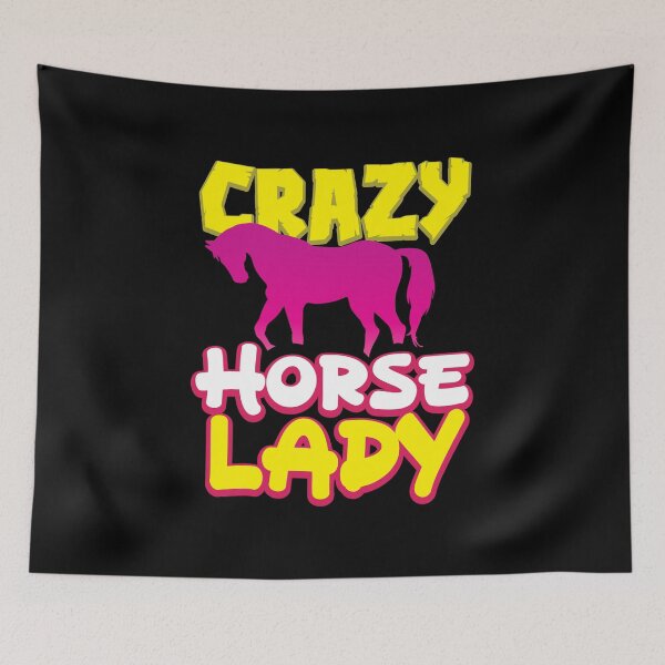 Item preview, Horse Lover Crazy Horse Lady Horses designed and sold by haselshirt.