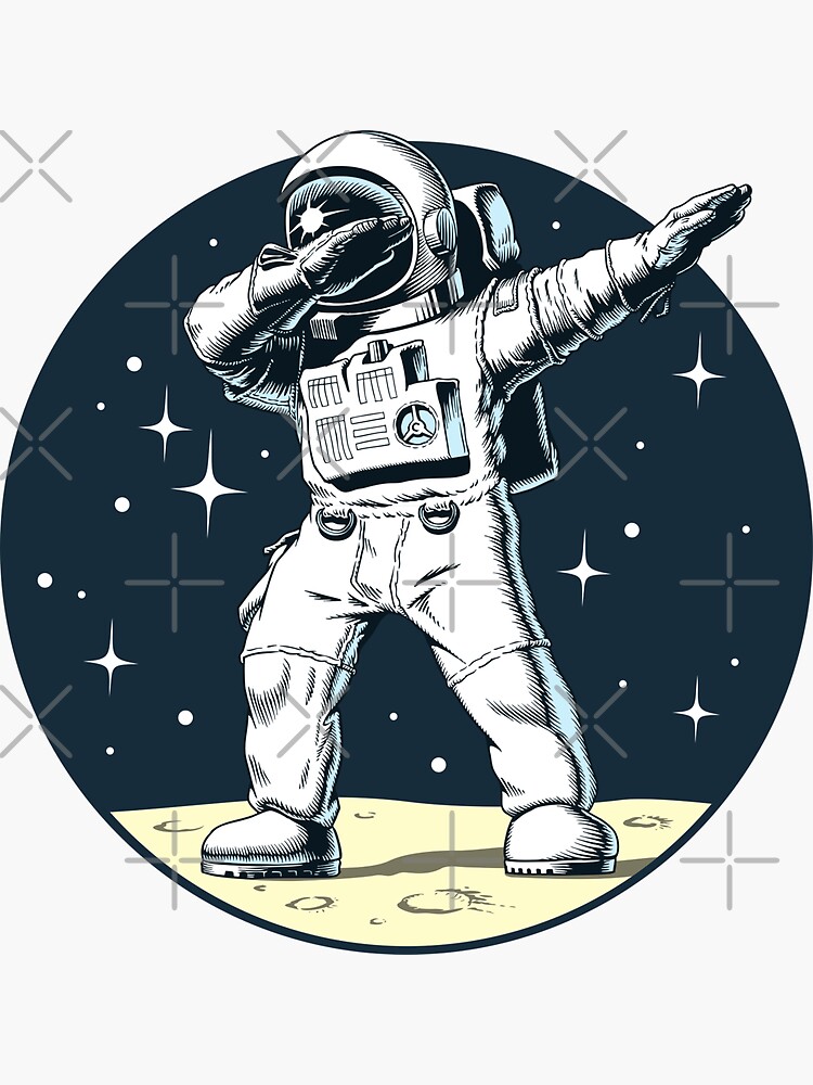 Astronaut Space Tea Mug Aesthetic Space Gift' Sticker