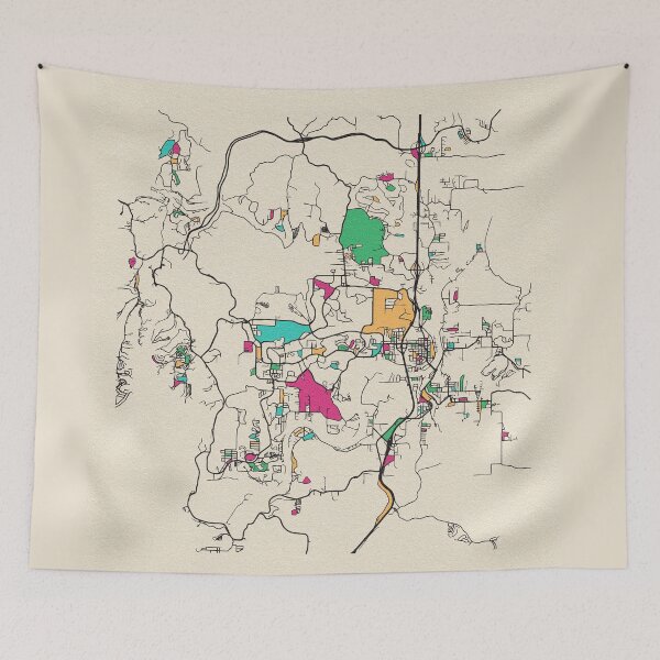 Item preview, Branson, Missouri Street Map designed and sold by A Deniz Akerman.