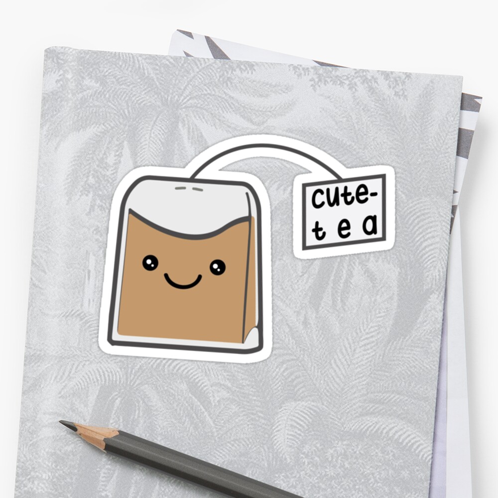 Sassy Tea Puns Cute Tea Stickers By Kimchizerbe Redbubble